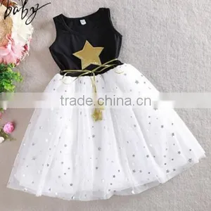 Summer New Lace Dress for Girls Kids Clothing Baby Dress Girl Flower Decoration Style Princess Dress thumbnail-1