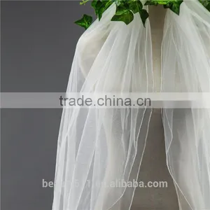 Wholesale Wholesale White Wedding Lace Long Tulle Bridal Veils 2017 HL07 thumbnail-6