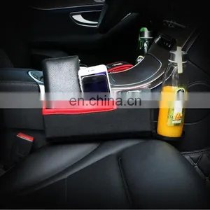 Car Seat Gap Filler Organizer Coin Side Pocket Car Organizer With Cup Holder thumbnail-1