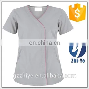 Nurse Wear Snap Front Health Care Uniforms in Hospital thumbnail-5