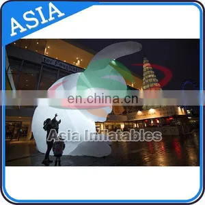 Custom Inflatable Rabbit Model With Led Lighting For Dispaly/ Advertising Inflatable White Cute Rabbit thumbnail-4