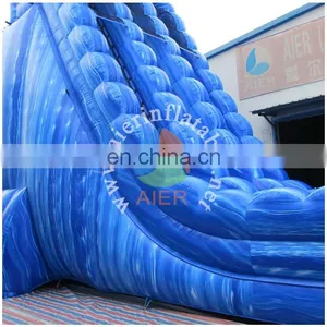 PVC High Quality Water Slide Symphony Blue Kids Inflatable Slide Wholesale Giant Water Inflatable Slide for Adult thumbnail-4