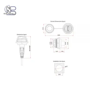 UL Fireproof and IP67 Waterproof Data USB 2.0 3.0 Connector for Data Transmission Equipment thumbnail-4