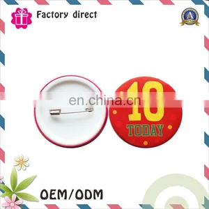 Cheap Blank Tinplate Button Pins Material Wholesale Custom Metal Badge Buttons thumbnail-4