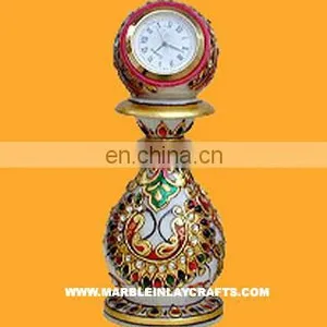 Marble Small Stand Watch With Painting thumbnail-1