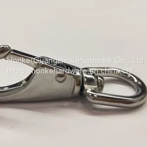 Swivel Eye Snap Hook HKS251 Nickel White Color For Cable Railing thumbnail-2
