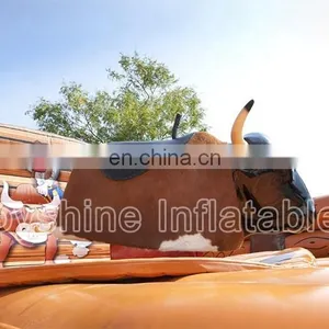 Inflatable Mechanical Rodeo Bull Adults Ride Games Inflatable Bull Riding For Sale Used thumbnail-7
