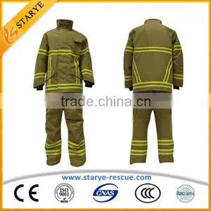 EN469 High Quality Fireman Used PBI Fire Fighter Suit Quality Choice thumbnail-1