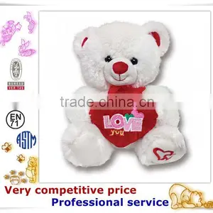 OEM Stuffed Toy,Custom Plush Toys, Valentine Plush Dog With Heart thumbnail-2