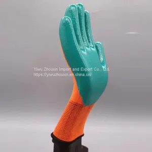 NBR Gloves Dipped and Glued on Site to Prevent Oil Pollution and Slip, NBR Gloves-nitrile Labor Gloves thumbnail-2
