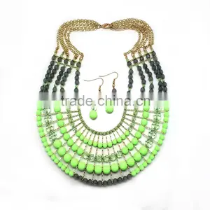 Fashion Wedding Jewelry Set , African Jewelry Sets Beaded ,african Beads Wholesale Fashionable Jewerly thumbnail-1