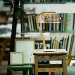 China Factory Good Quality 3D Vision Wooden Desk Lamp for Christmas Ornaments thumbnail-3