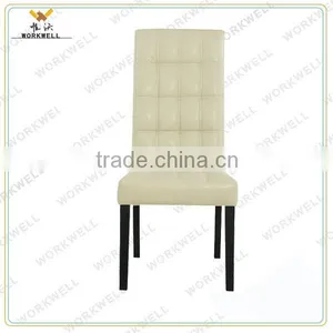 WorkWell GOOD pu High Quality Dining Chair With Rubber Wood Legs Kw-D4103 thumbnail-2