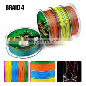 High Quality 4 Strands 100m 12colors Polyethylene Braided Line thumbnail-3