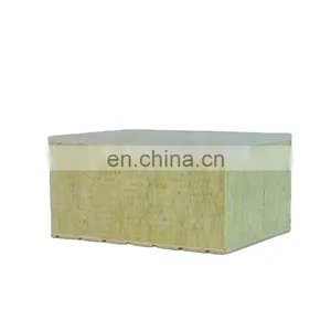 50 mm 75mm 100mm 250mm Thick Structural Workshop Silica Slate Fire Rated Roof Price Rock Wool Sandwich Panels thumbnail-2