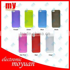 Lot Ultrathin Design 0.5mm Matt Frosting Skins Cases Covers For IPhone 5 Cell Phone Accessories thumbnail-1