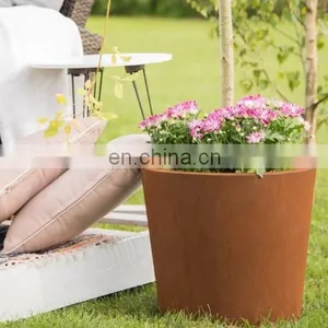 Customize Decor LED Animal Corten Steel Wrought Iron Metal Stand Flower Pot/Planter thumbnail-3