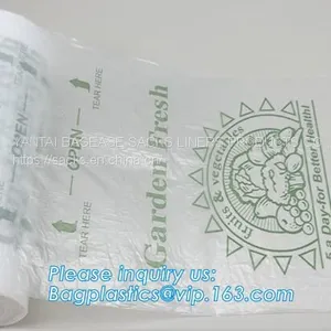 Eco-Friendly Compostable Food Storage Frozen Fresh Bags On Roll, Biodegradable Bag Compost Sac Eco Friendly Plastarch thumbnail-4