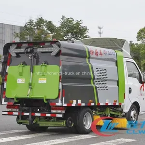 Dongfeng 4x2 Mini 6 Wheel Street Sweeper Truck 2500 Liters thumbnail-2