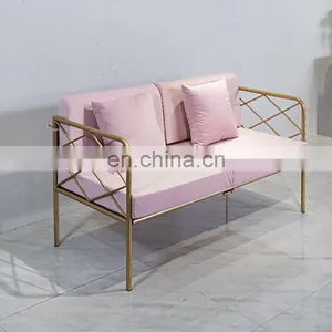 Hot Sale Waiting Room Chairs Salon Bench Hair Beauty Salon Reception Chair Waiting Chair thumbnail-2