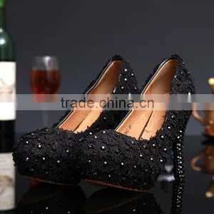 C71578A Lace up 12cm High Heels Women Bridal Wedding Shoes Women Prom Shoes thumbnail-5