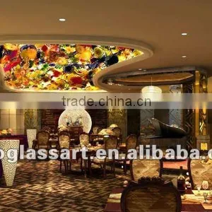 Murano Glass Plate Ceiling Lamp Chandelier thumbnail-1