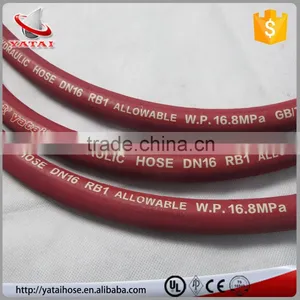 China Manufacture High Pressure Wire Braided Flexible Hydraulic Hose R1 AT/1SN thumbnail-5