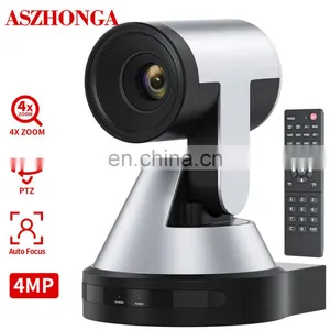 10X ZOOM PTZ Office Conference System School Distance Education 2K Live Streaming Camera Autofocus Tracking USB Driver Free thumbnail-2
