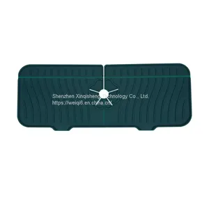 Amazon Top Seller Silicone Faucet Water Mat Sink Splash Guard Counter Top Silicone Water Guard Kitchen Drying Sink Pad thumbnail-4
