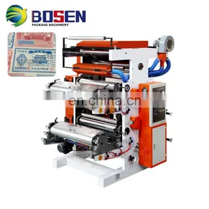 High Quality Good Price 2 Colors Flexo Printing Machine For FILM, PE,PP, NON-WOVEN,PAPER thumbnail-1