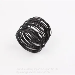 Ready Stock Various Colored Metal Wire Cheap Napkin Ring With Fast Shipping thumbnail-5