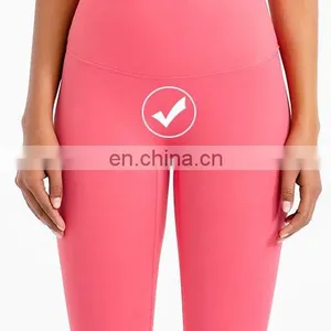 Custom Logo New Arrival 30 Colors Yoga Leggings Women Tummy Control Gym Sports Wear Yoga Tights Ladies Outfit Running Pants thumbnail-5