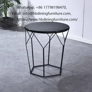 High Iron Legs MDF Black Side Tables thumbnail-1