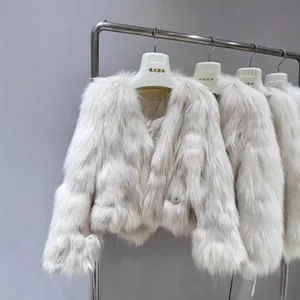 Jiajia Fur "Ink Flavor" Fox Fur Jacket Short Young Sweat Clothes thumbnail-2