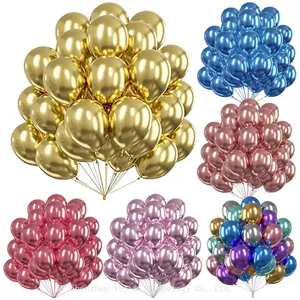 Bulk Order Mixed-Size Metallic Balloons - 5/10/12/18 Inch Latex Balloons, Event Planner Garland Balloons thumbnail-1