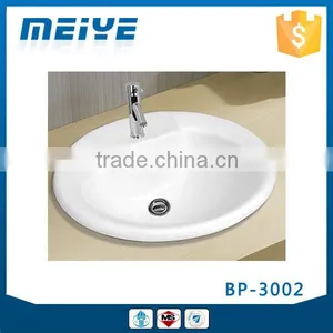 BP-3002 Modern Bathroom Design, Deluxe Quality Round Above Counter Mounting Ceramic Hand Wash Sink Basin Bowl, Vanity Basin thumbnail-1