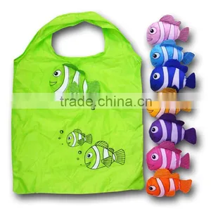 Extra Large Shopping Bag, Fish Pattern Shopping Bag thumbnail-1