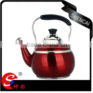 Mouth Whistle Process Iranian Samovar Stainless Steel Red Whistling Tea Kettles Quality Choice thumbnail-2