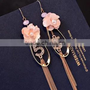 Wholesale Hot Sale High Quality Long Pendant Earring Fashion Women Flower Jewelry thumbnail-2