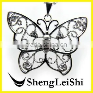 Butterfly Silver Charm thumbnail-1