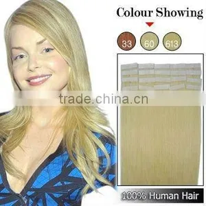 Skin Weft /PU Weft /Tape Hair/Remy Indian Human Hair Extension thumbnail-1