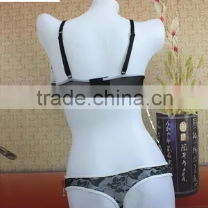 2016 Hot Sexy Front Open Black White Lace Lingerie Baby Teddie thumbnail-3
