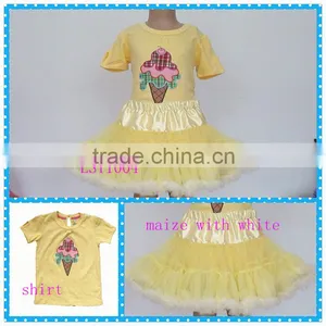 New Fashion Baby Girl Outfit,birthday Elsa Tutu Set Flower Pattern Girl 2pcs Outfits thumbnail-3