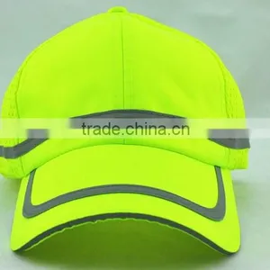 Custom 100% Polyester Mess Reflective Baseball Cap for Team or Working thumbnail-3