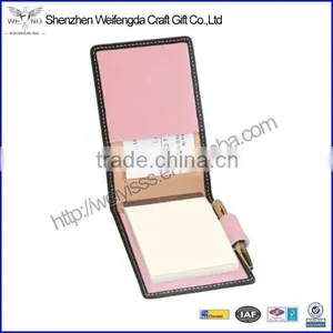 Hot Sale Multi-color Journalist-Style Handmade Memo PU Slim Notepad Holder thumbnail-1