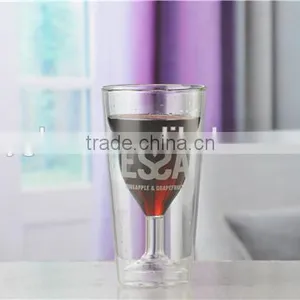 2016 Wholesale Promotion Cheap Borosilicate Visual Effected Double Wall Glass Coffee Cup thumbnail-3