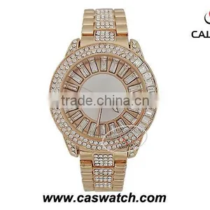 Luxury Jewelry Watch With Custom Dial and Square Faux Diamond Inserted thumbnail-1