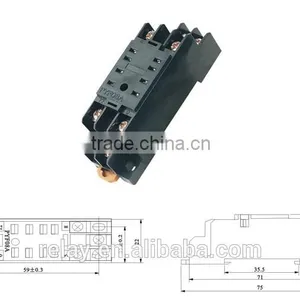 DYF08A=PYF08A Relay Socket Relay Base Relay Connector 8PIN Flat PIN thumbnail-1
