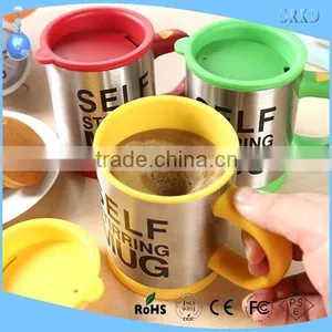 2014 New Battery Operated Stainless Steel Auto Self Stirring Coffee Mug thumbnail-1