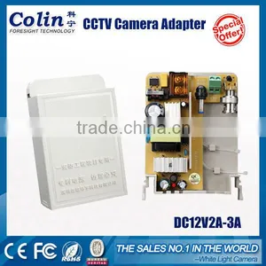 Colin New Patent Technology Support Real DC12V 2A or 3A Warranty 5 Years AC DC CCTV Camera Adapter thumbnail-1